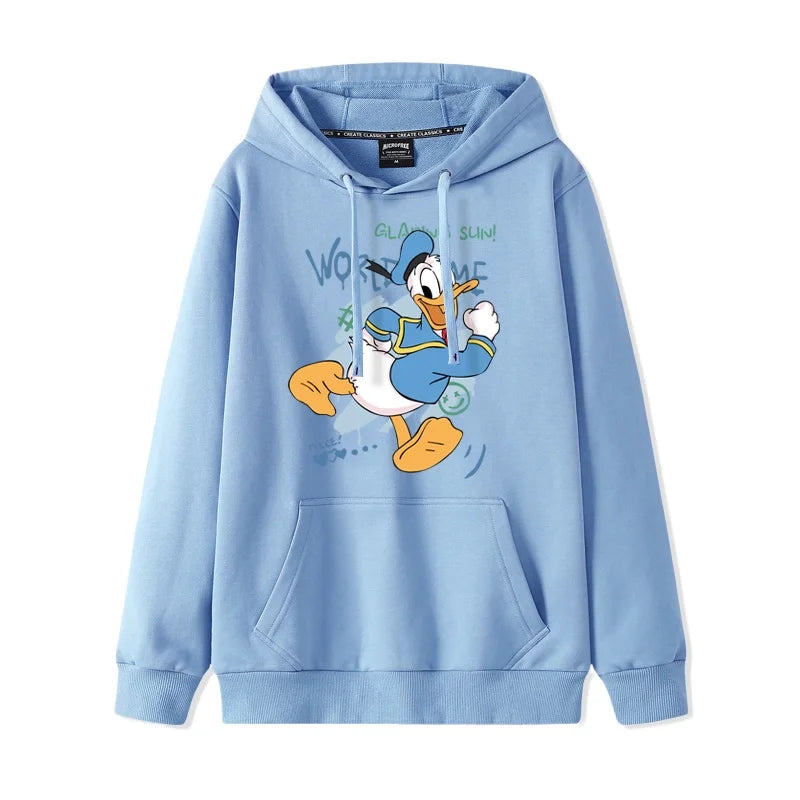 Duck Print Hoodie For Men And Women Loose Casual Jacket