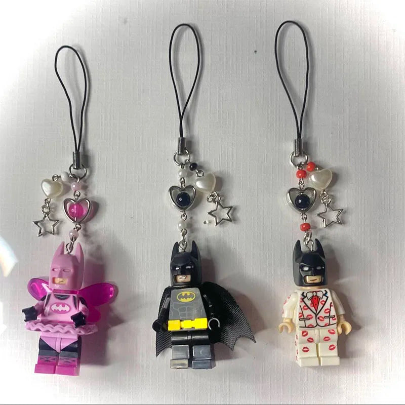 Cute Cartoon 3D Fairy Bat Character Pendant Keychain for Phone and Backpack, perfect personalized gifts for him Y2K.