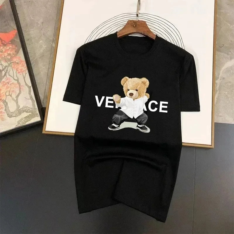 Y2K Letter Printing Casual T-Shirt for Women Summer Short Sleeve Fashion Top