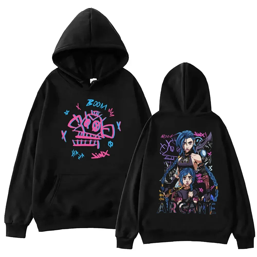 Anime Hoodie Harajuku Style Hip Hop Pullover Sweatshirt