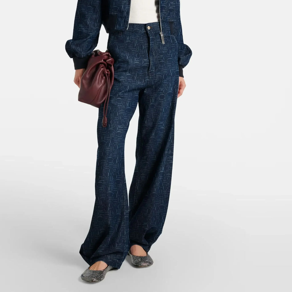 High Waisted Loose Jeans For Women Wide Leg Denim Pants