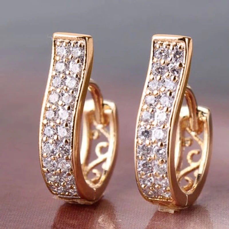 Unique Design Hollow Out Gold Hoop Earrings for Women - Irregular Trendy Jewelry for Weddings and Parties, perfect for any occasion.