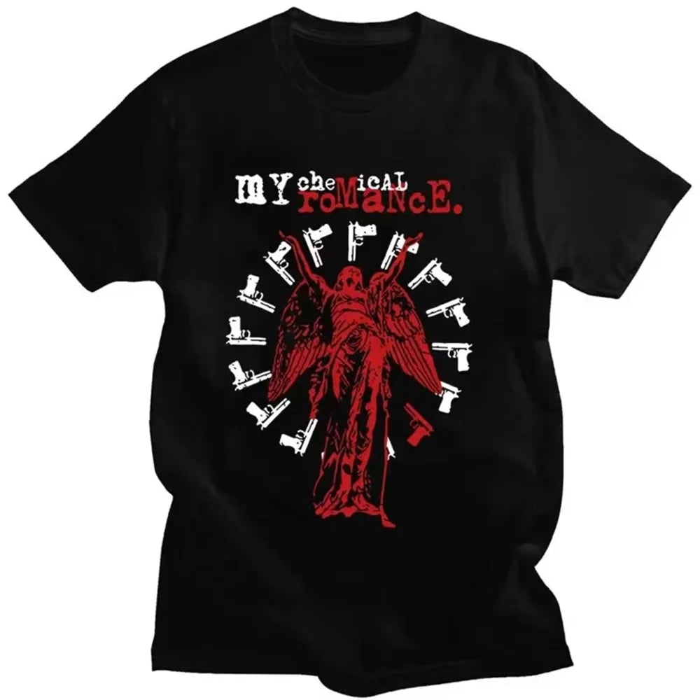 My Chemical Romance The Black Parade Graphic T Shirt Men's Vintage Punk Short Sleeve Tee