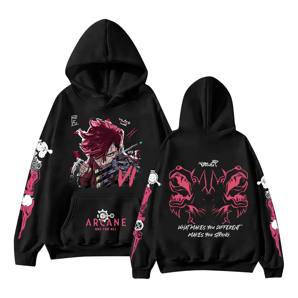 Arcane Jinx Hoodie Graphic Sweatshirt For Men Women