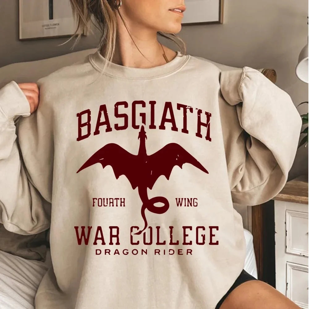 Vintage Fourth Wing Hoodie Women Graphic Sweatshirt