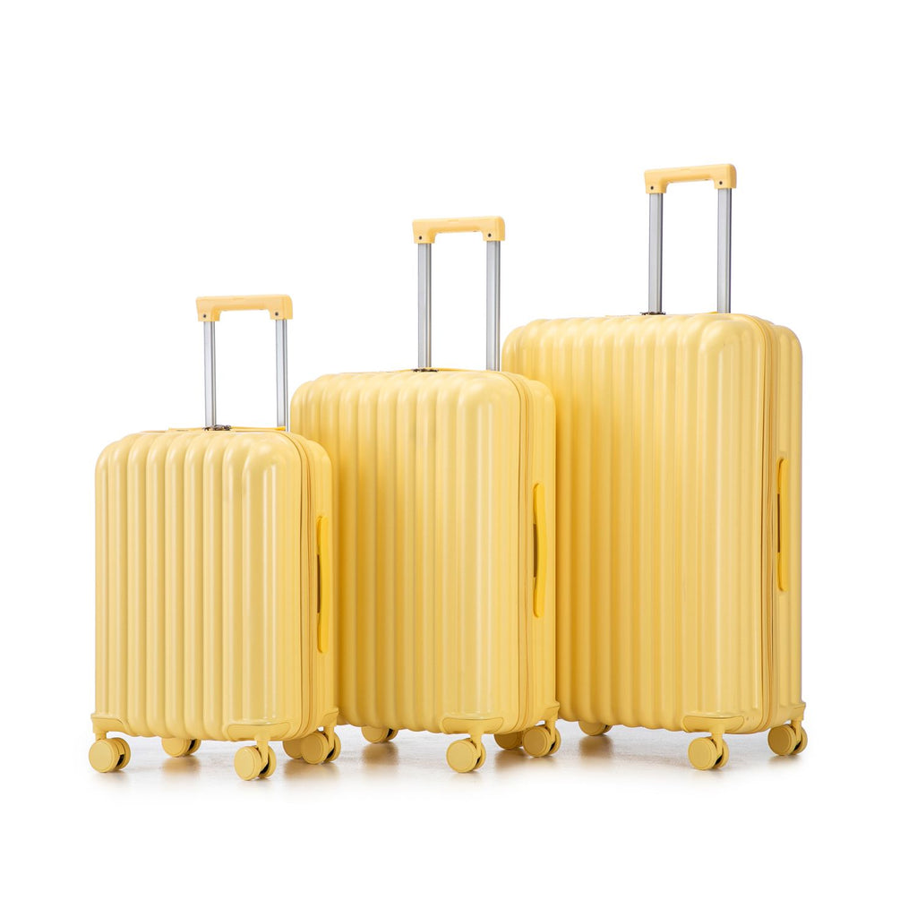 ABS Spinner Wheel Luggage, Carry on Suitcase, with Cup Holder & USB Port & Phone Holder (20/24/28)