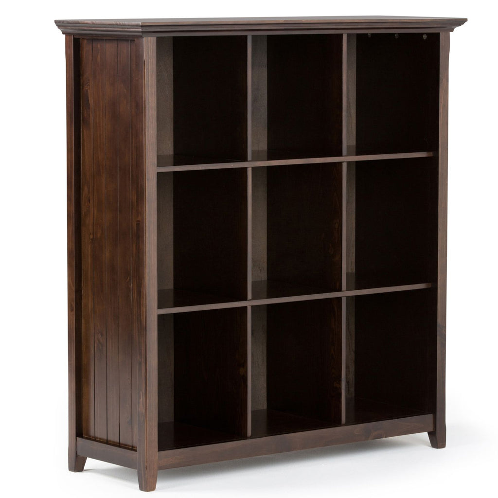 Acadian - 9 Cube Bookcase and Storage Unit - Brunette Brown