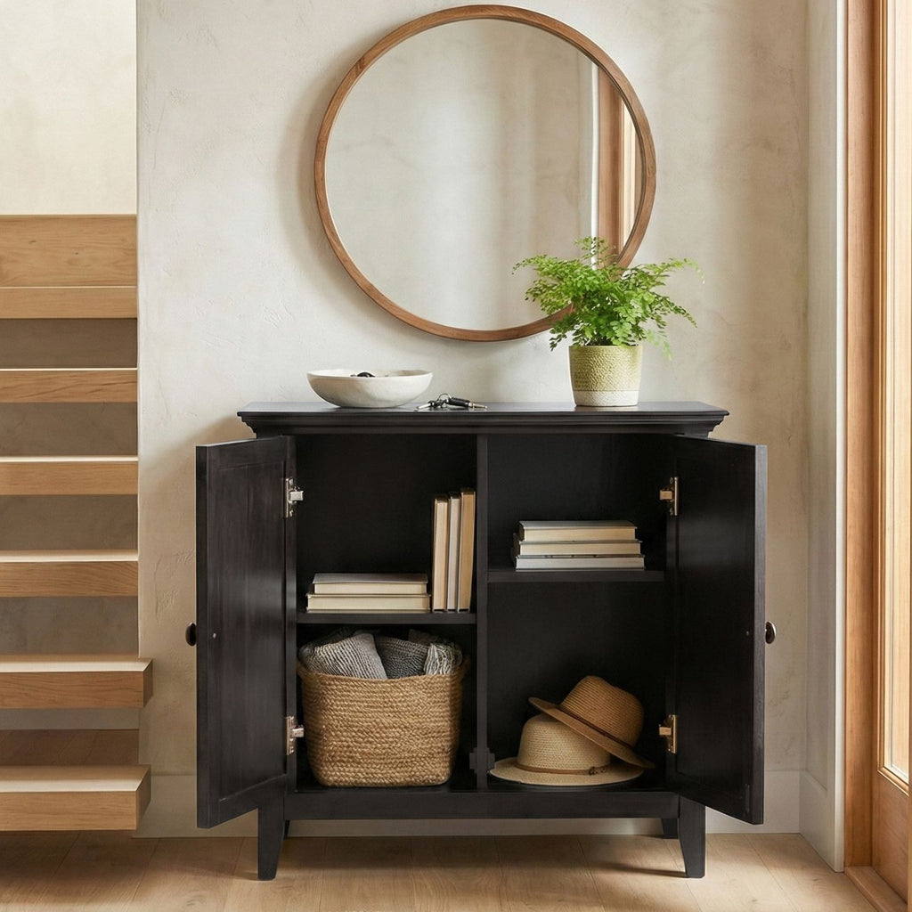 Amherst - Low Storage Cabinet - Hickory Brown