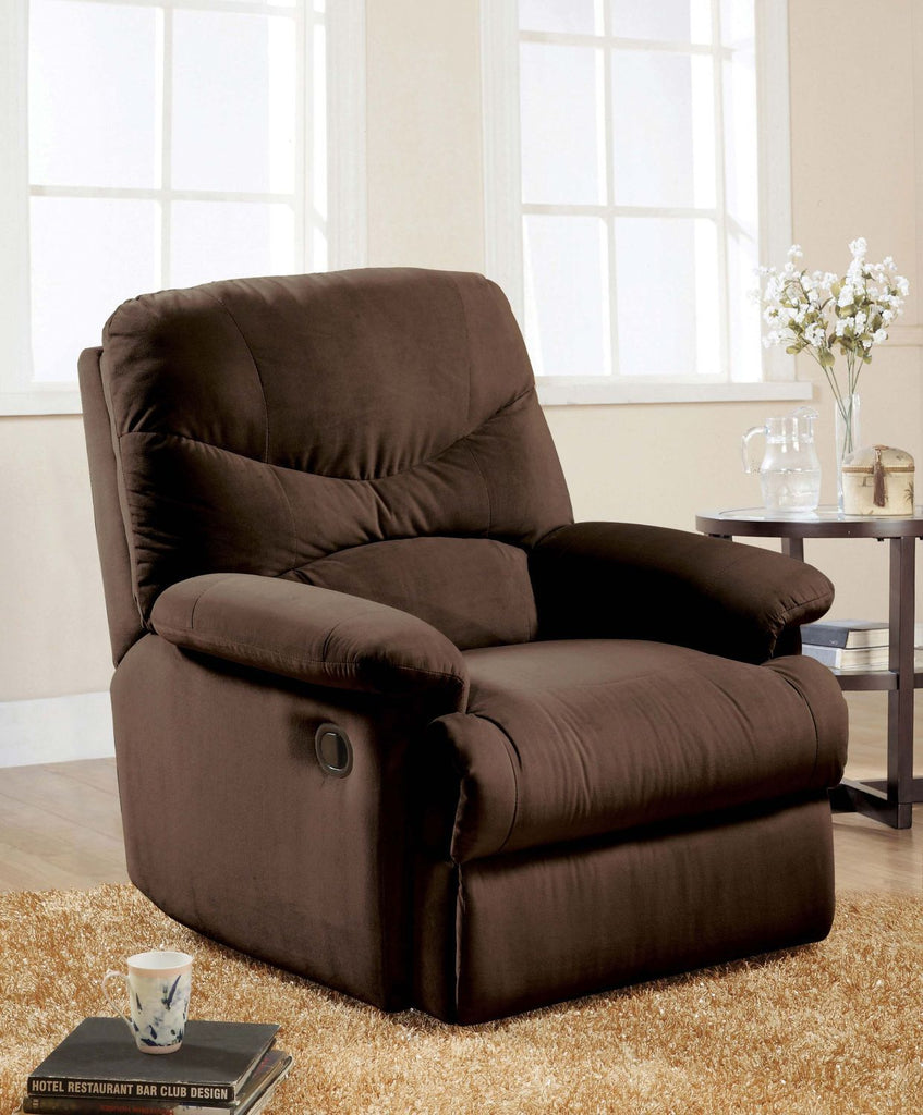 Arcadia Chocolate Microfiber Motion Recliner