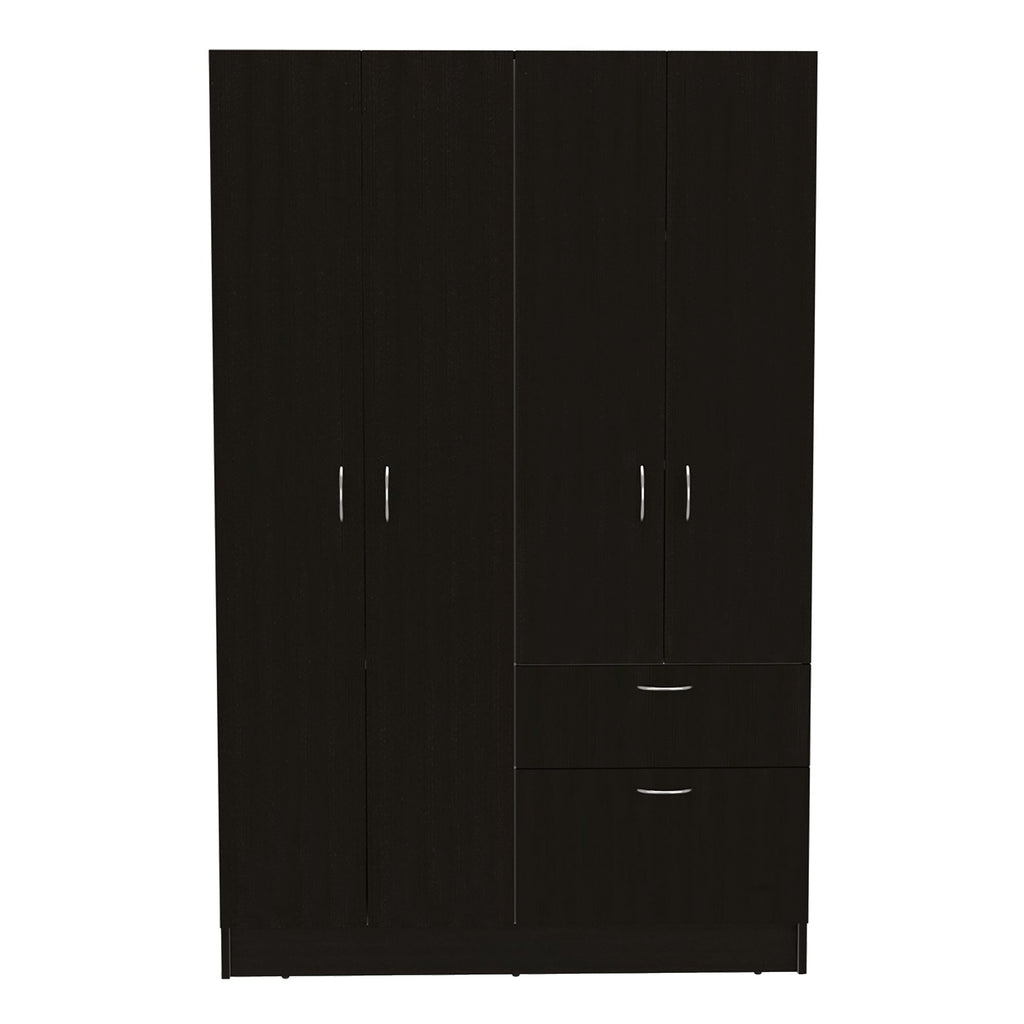 Armoire Alpes, Bedroom, Black / White