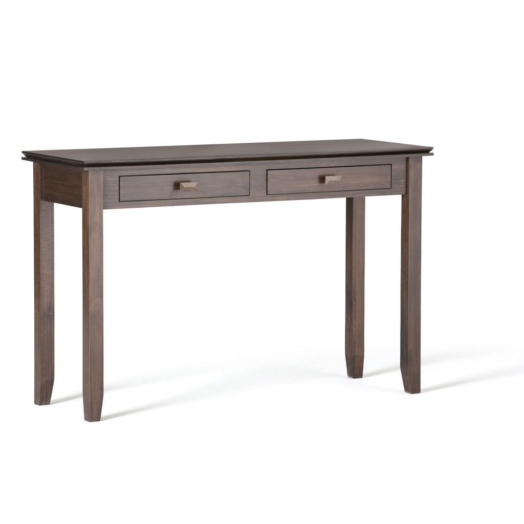 Artisan 46 inch Wide Solid Wood Console Sofa Table in Natural Aged Brown