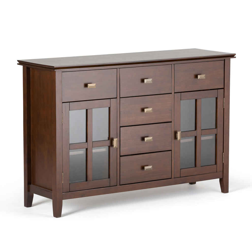 Artisan Solid Wood Sideboard Buffet in Russet Brown