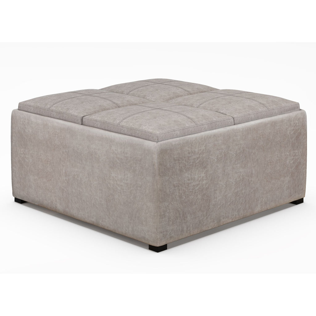 Avalon Square Coffee Table Storage Ottoman
