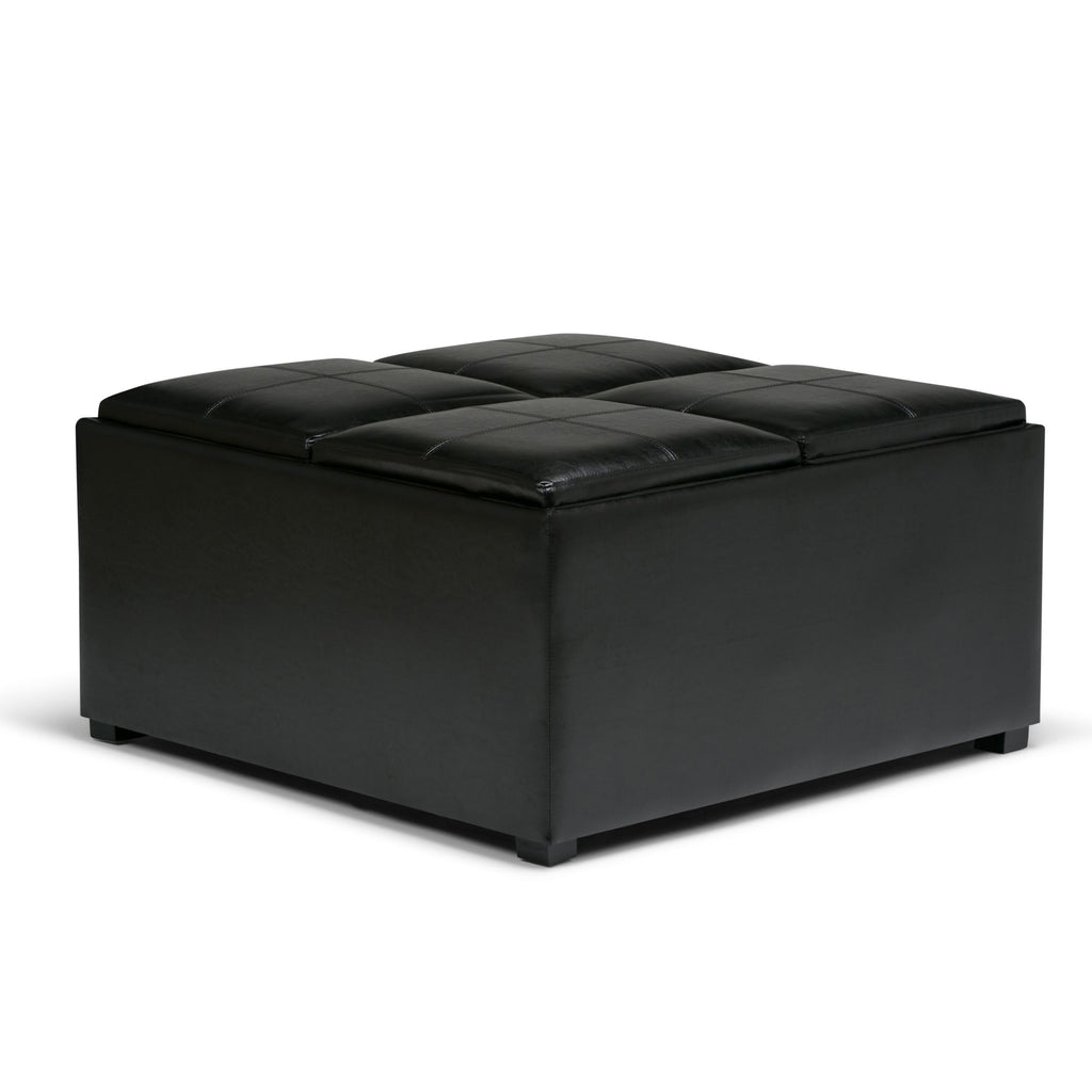 Avalon Square Coffee Table Storage Ottoman