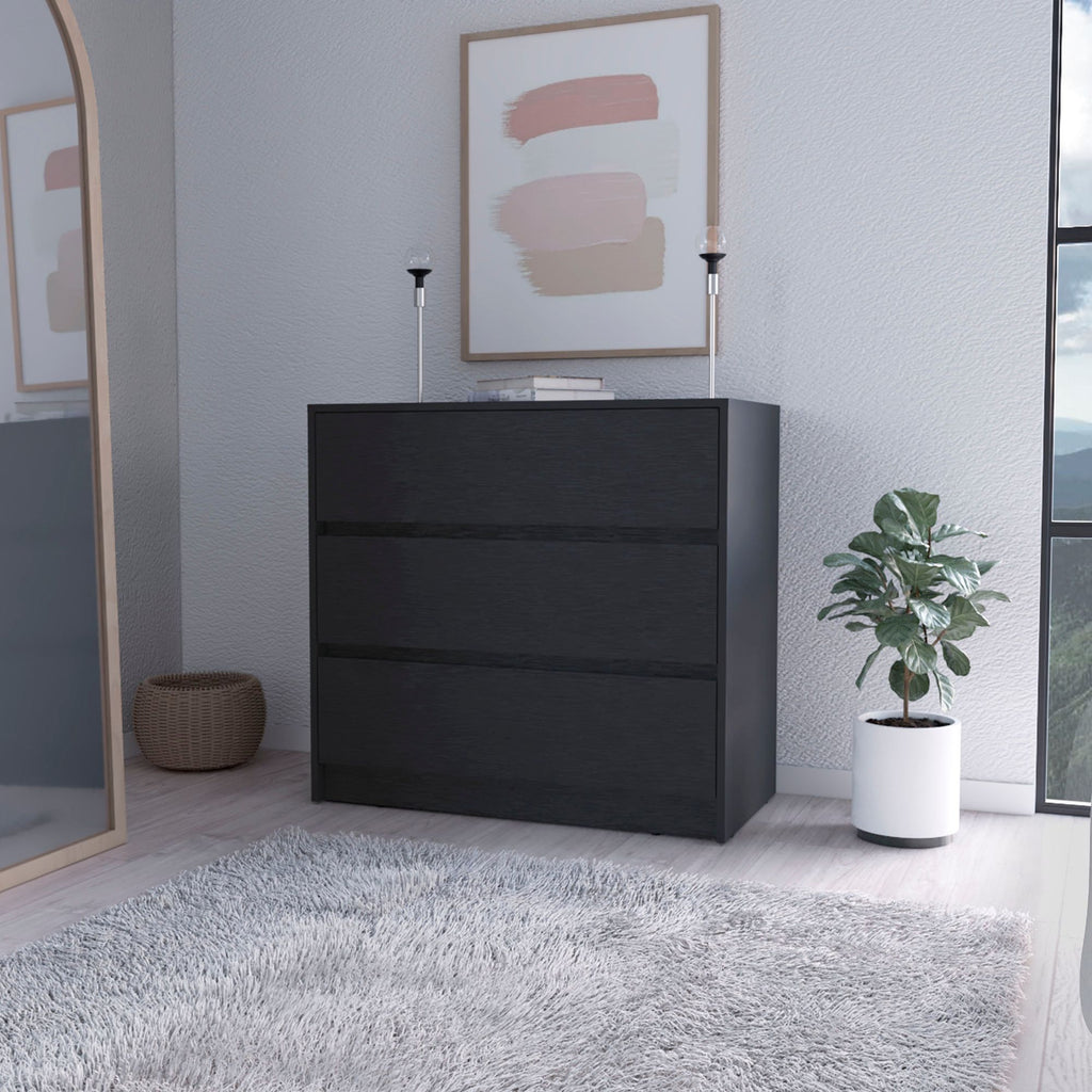 Avra 3 Drawer Dresser, Manufactured Wood Top and Front Chest of Drawers