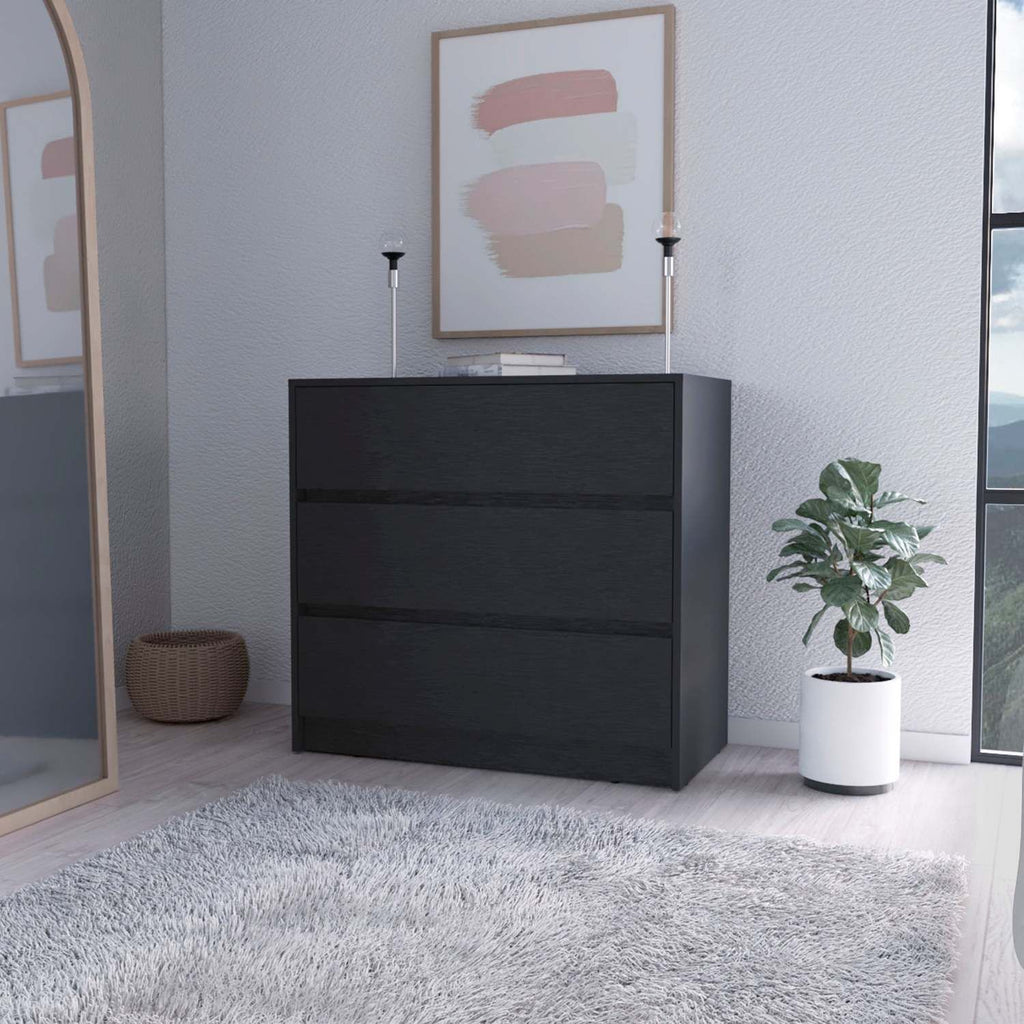 Avra 3 Drawer Dresser, Manufactured Wood Top and Front Chest of Drawers