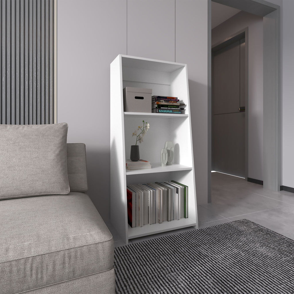 Bookcase 47" H, 3 shelves, White