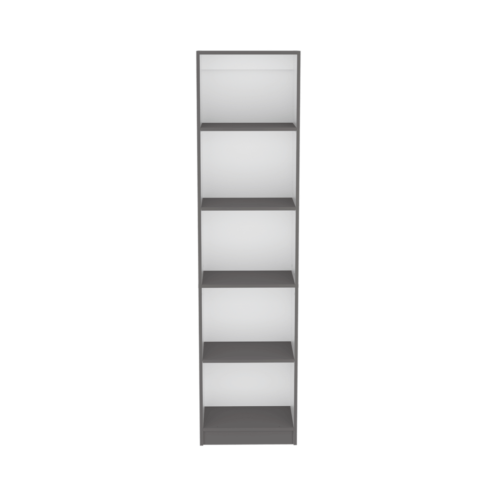 Bookcase XS Benzoni, Office, Matt Gray / White