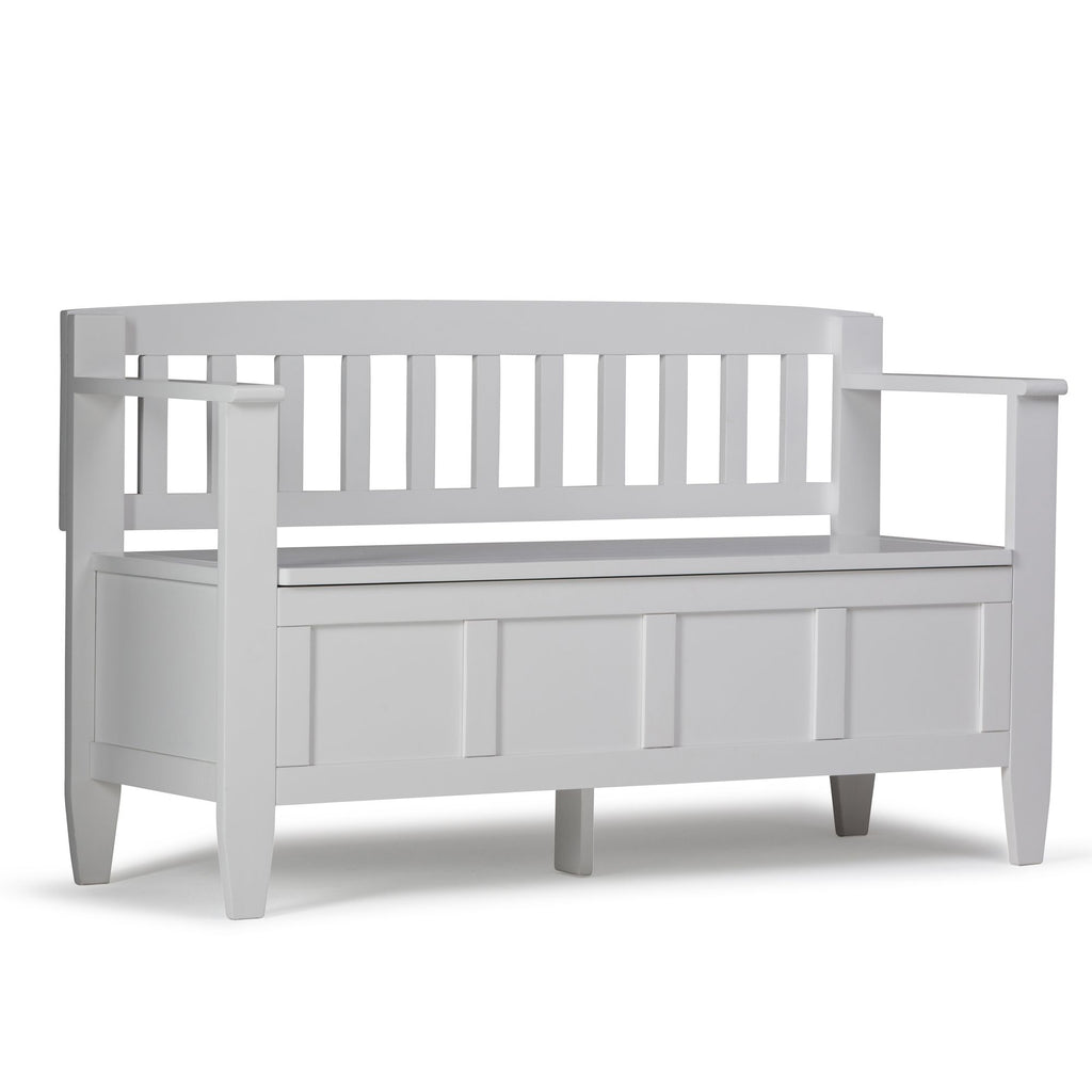 Brooklyn - Entryway Storage Bench - White