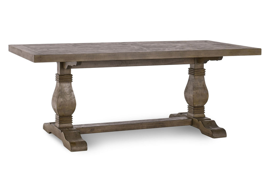 Caleb 78" Dining Table Distressed Brown