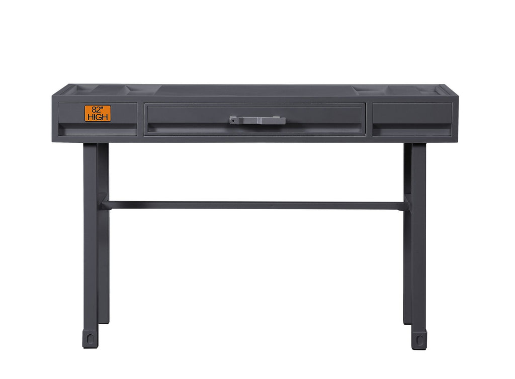 Cargo Gunmetal Finish Vanity Desk