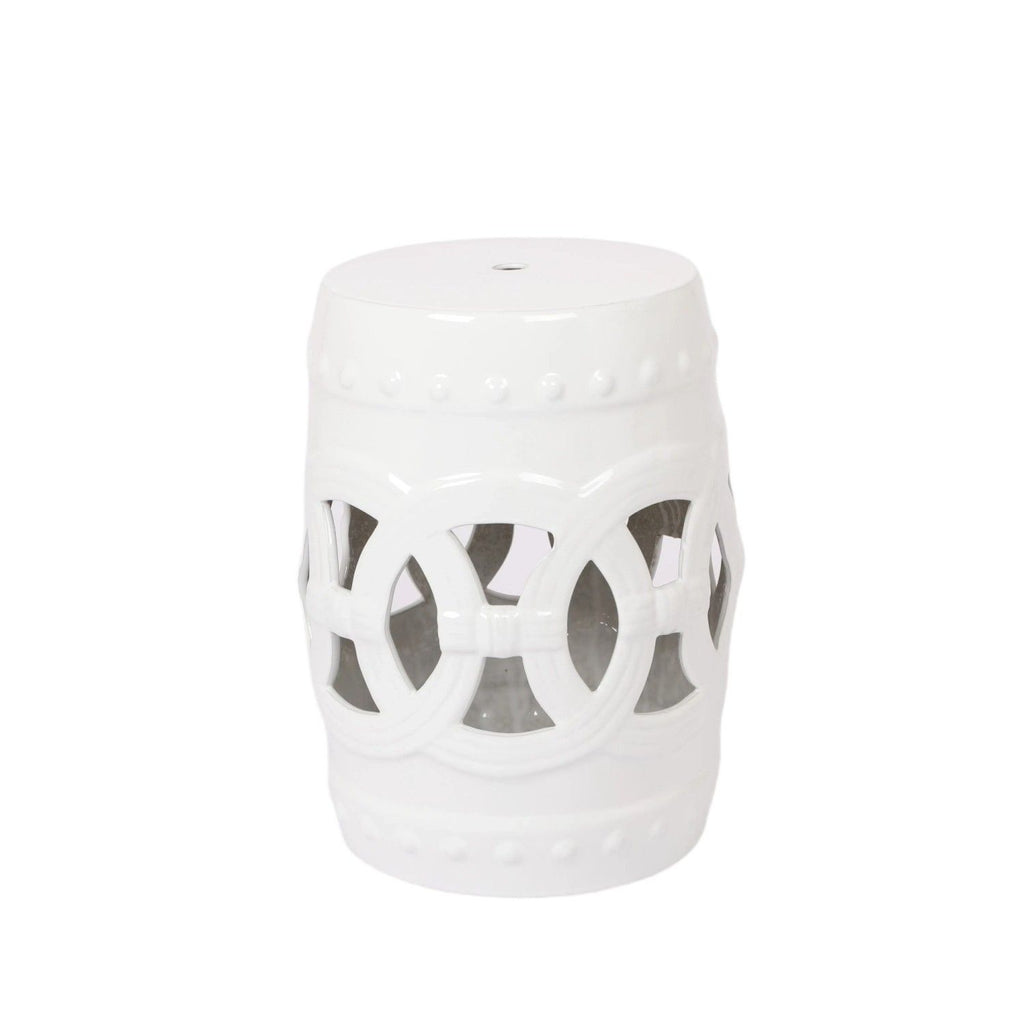 Ceramic Drum Stool - Indoor & Outdoor Use