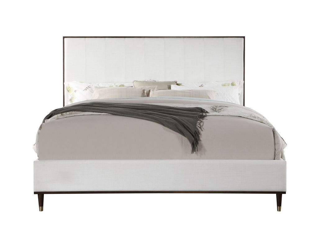 Cerana Light Gray Fabric Queen Bed