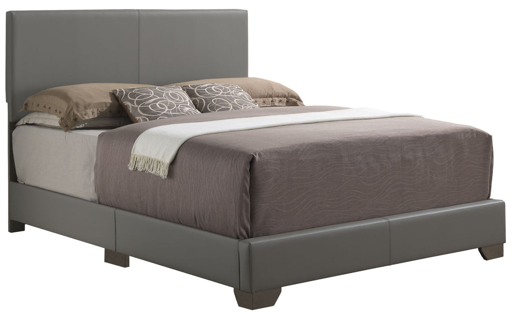 Charming Light Grey Full Bed For Cozy Spaces