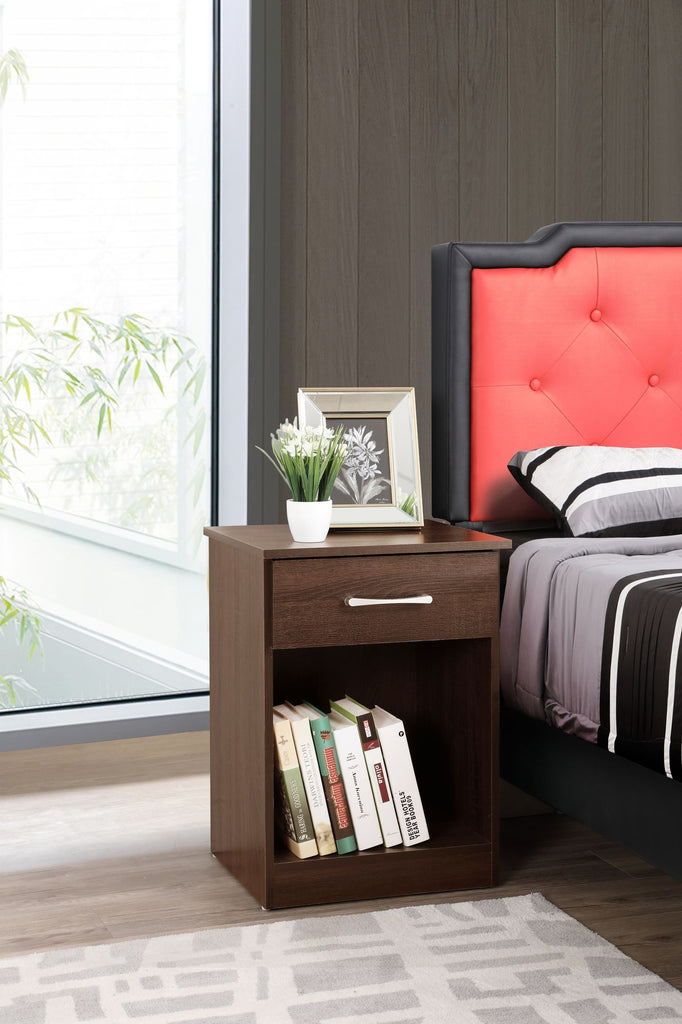 Charming Wenge Nightstand With Sleek Design