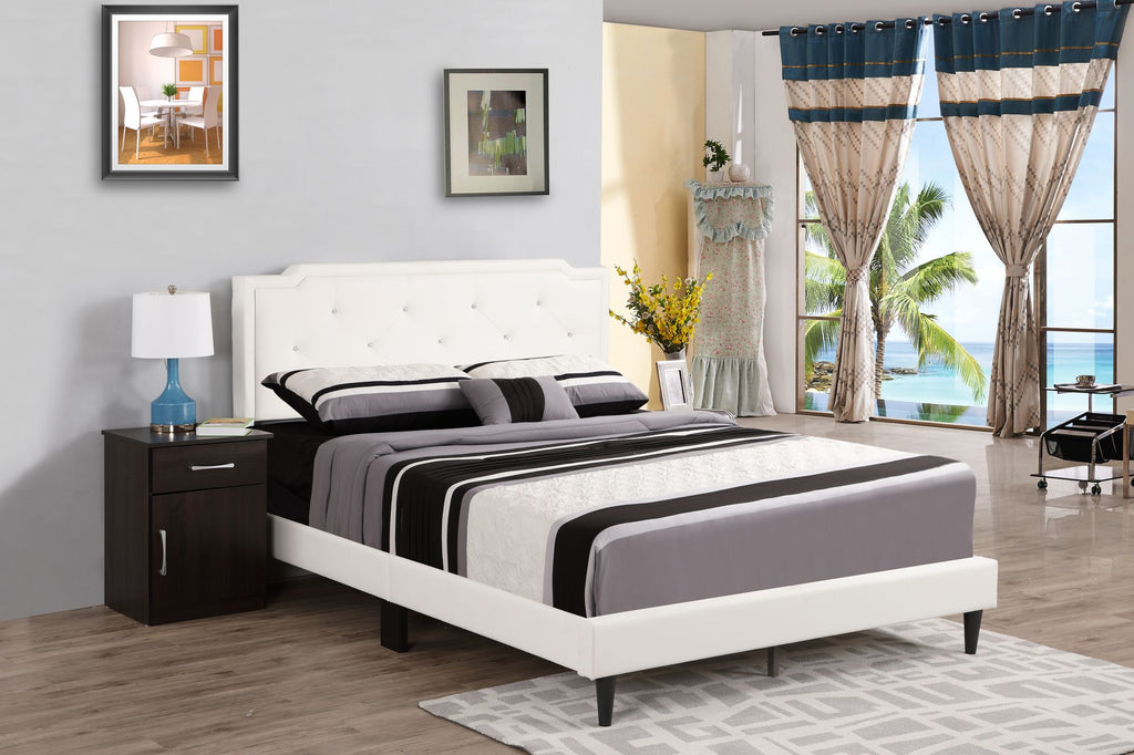 Charming White Full Bed For Cozy Bedrooms