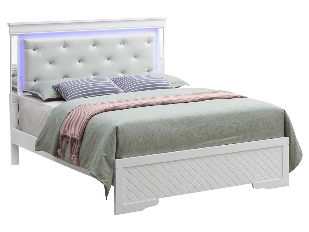 Chic Silver Champagne Full Bed