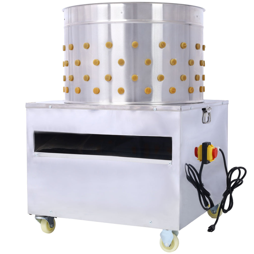 Chicken Plucker, 20Inch Barrel Diameter De-Feather Remover Poultry Machine,Heavy Duty Feather Plucking Machine