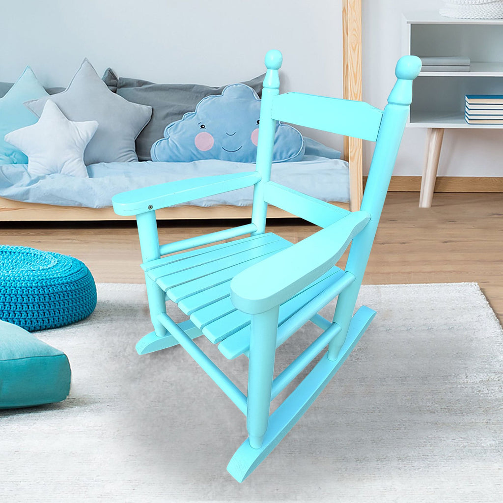 Children's rocking light Light Blue chair- Indoor or Outdoor -Suitable for kids-Durable