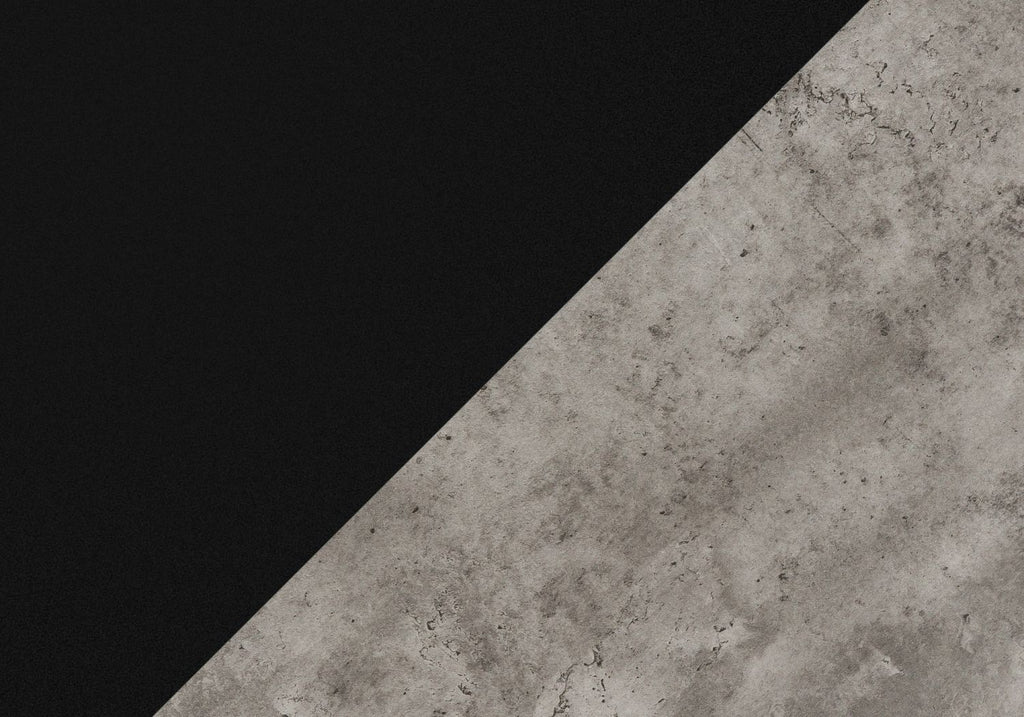 Computer Desk, Home Office, Laptop, Left, Right Set-up, Storage Drawers, 60"l, Work, Black And Grey Concrete Laminate, Black Metal, Contemporary, Modern