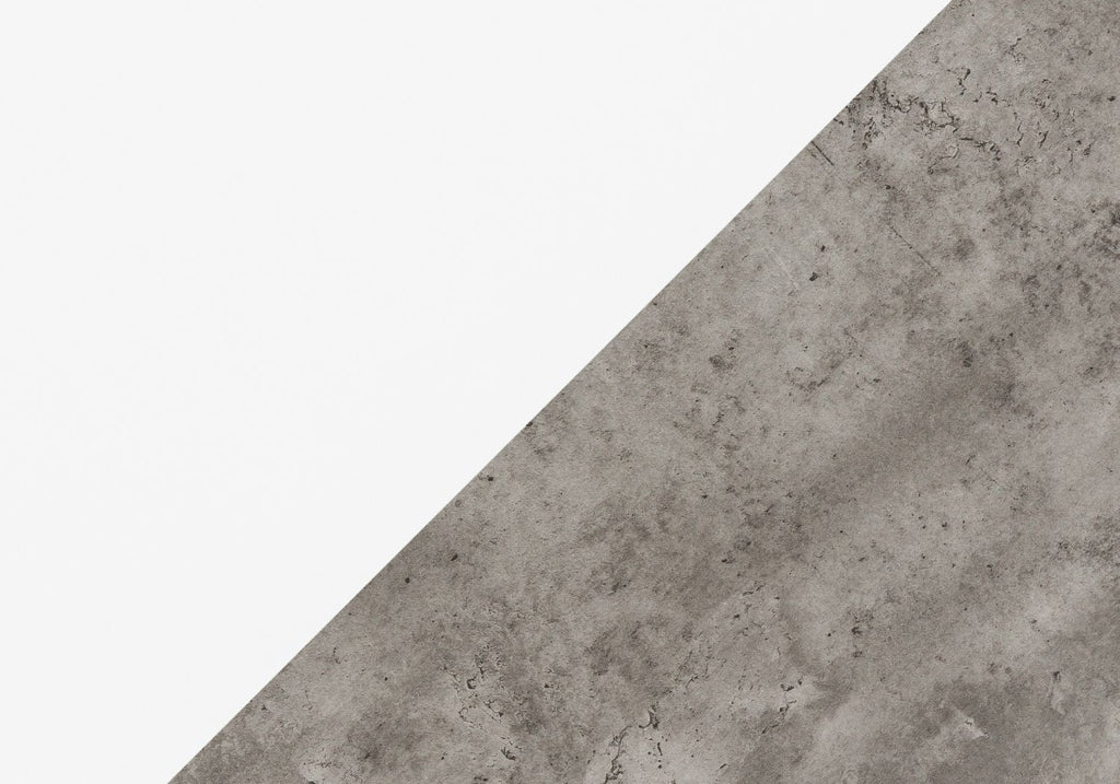 Computer Desk, Home Office, Laptop, Left, Right Set-up, Storage Drawers, 60"l, Work, White And Grey Concrete Laminate, Grey Metal, Contemporary, Modern