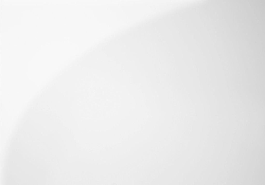 Computer Desk, Home Office, Laptop, Storage Drawers, 48"l, Work, Glossy White Laminate, Clear Tempered Glass, Contemporary, Modern