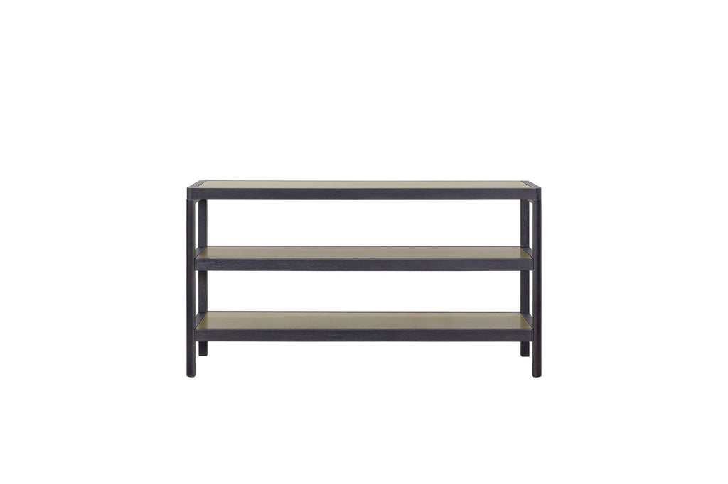 Console Table W/ Metal Insets