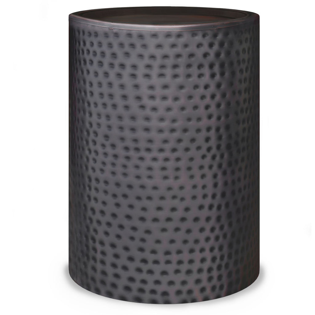 Corbin - Metal Side Table - Hammered Antique Copper