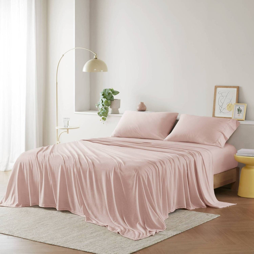 Cotton Blend Jersey Knit All Season Sheet Set Full