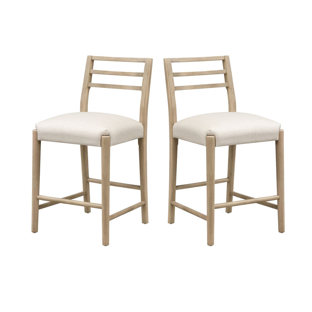 COUNTER STOOL WITH LADDER BACK (SET OF 2)