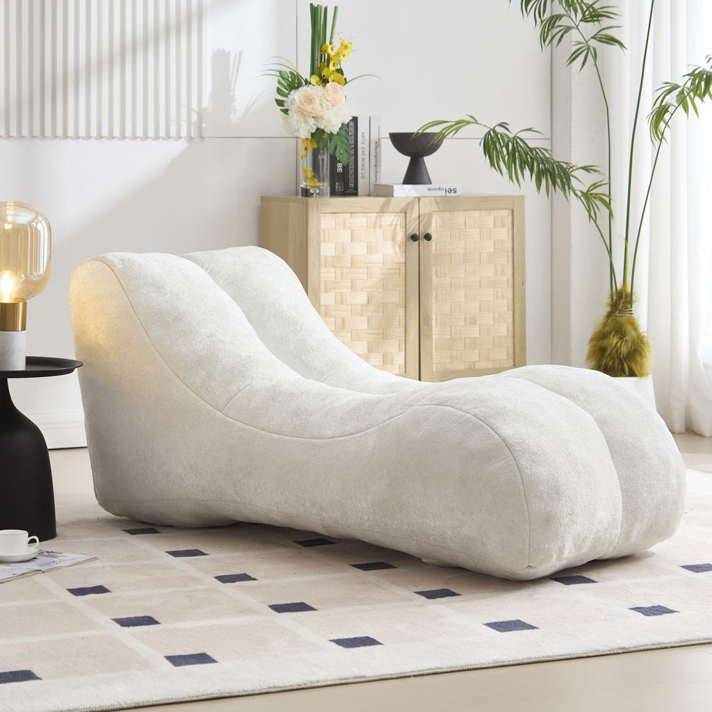 Creative bean bag sofa chair for adults and children filled with high-quality sponge that is plump and elastic fitting the curves of the human body and providing gentle support to the body in all as