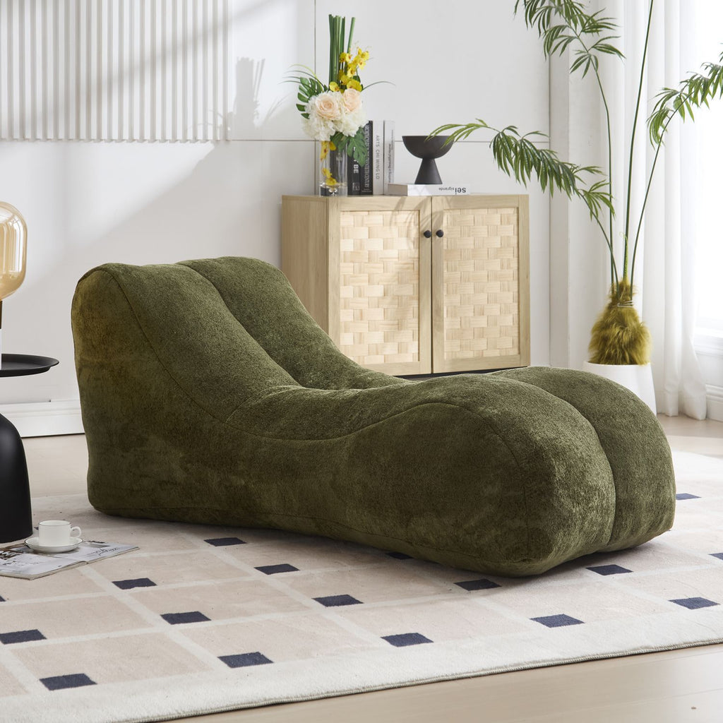 Creative bean bag sofa chair for adults and children filled with high-quality sponge that is plump and elastic fitting the curves of the human body and providing gentle support to the body in all as