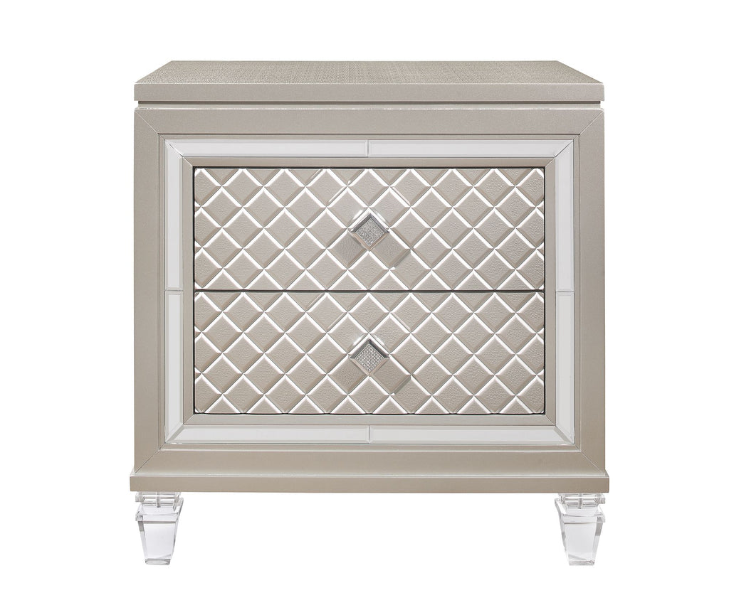 CROSS GLAM CHAMPAGNE NIGHTSTAND