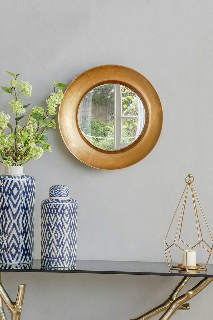 D18.7 x 3.9" Wall Mirror With Led Lighting