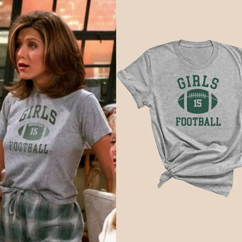 Rachel Green Inspired Girls T-Shirt Women’s Retro Friends TV Show Large Short Sleeve Tee
