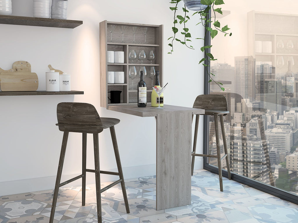 Dalton Foldable Table with Base and Shelves