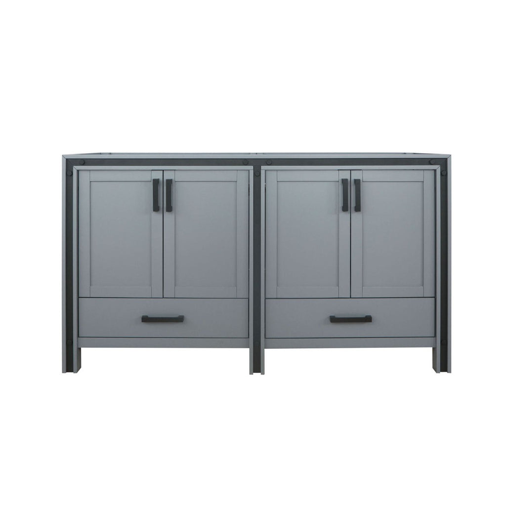 Dark Grey Double Bath Vanity 60 in. W x 22 in. D