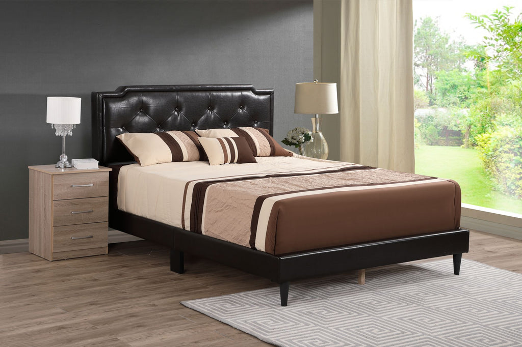 Deb G1116-QB-UP Queen Bed - All In One Box , CAPPUCCINO