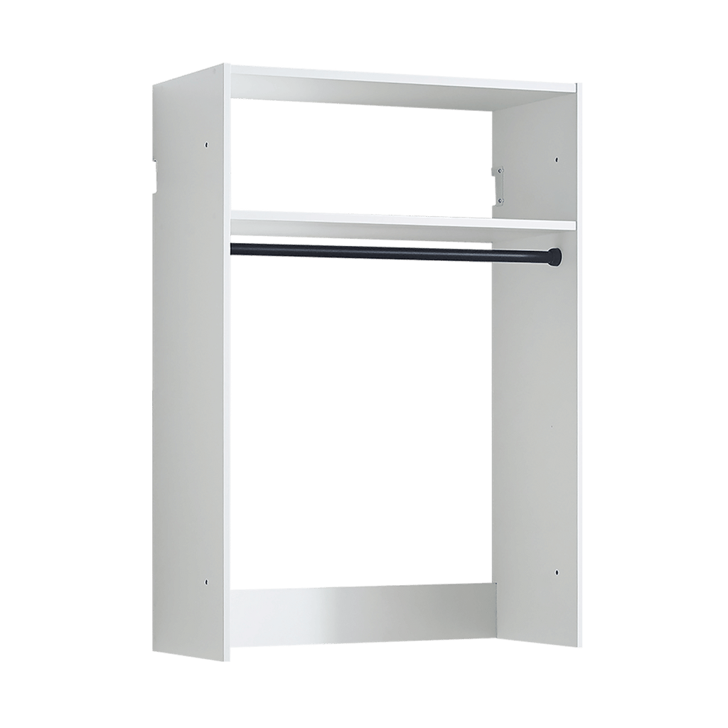 Devi White Wall Mounted Wood Closet System