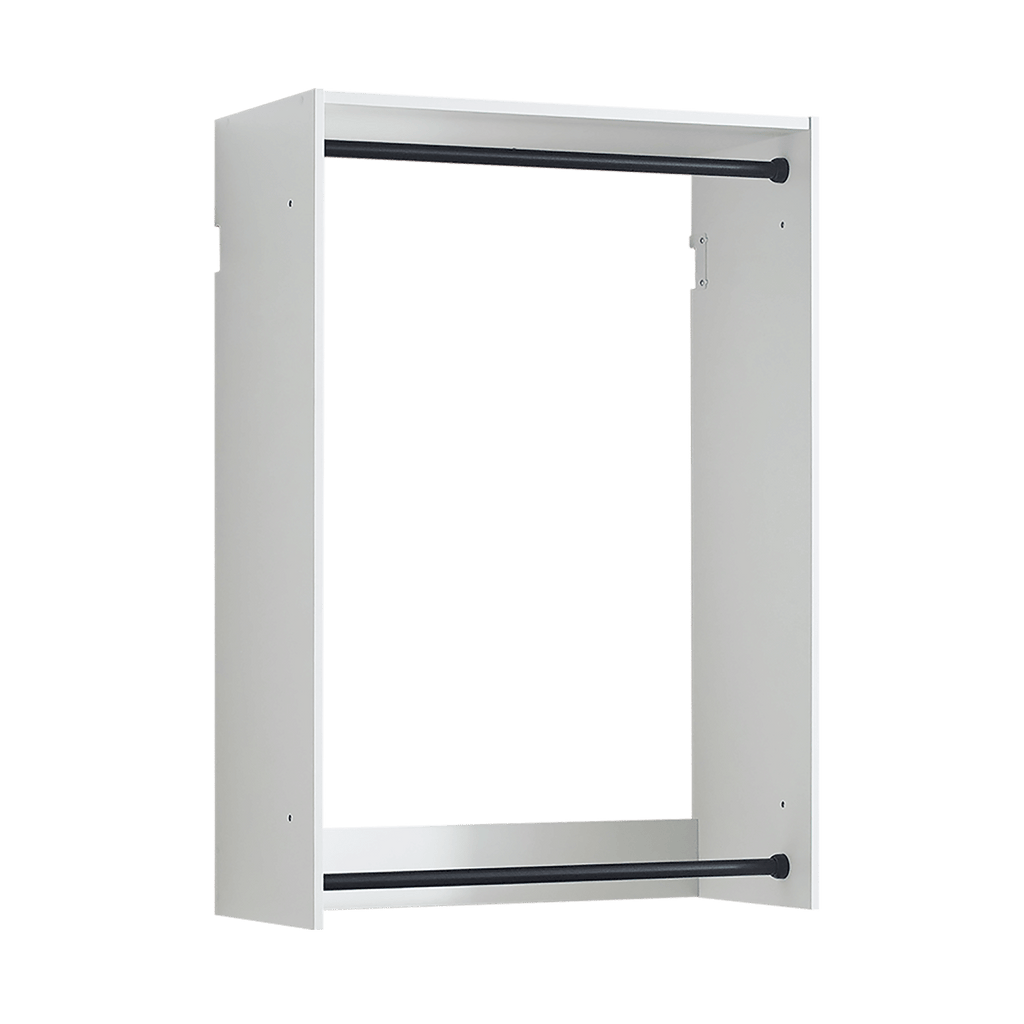 Devi White Wall Mounted Wood Closet System